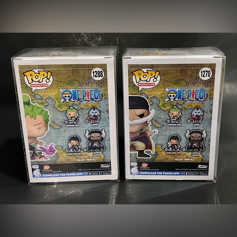 Funko Pop Animation One Piece 2pc Lot Zoro #1270 & Whitebeard # 1288 - Picture 5 of 8